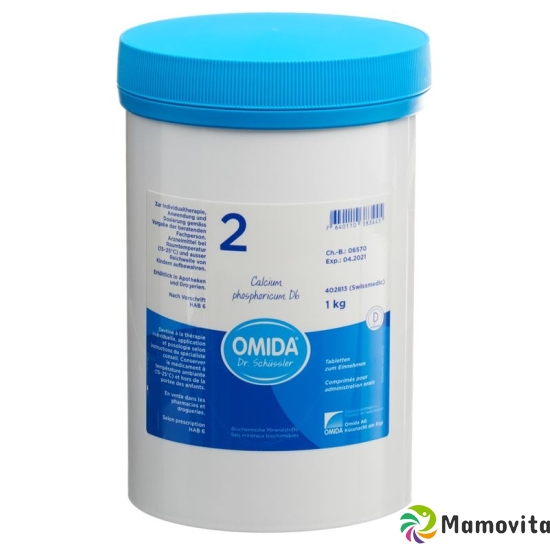 Omida Schüssler No2 Calc Phos Tabletten D 6 1000g buy online