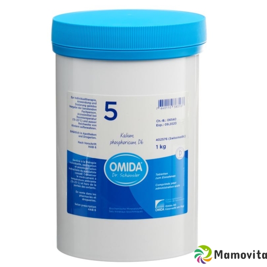 Omida Schüssler No5 Kal Phos Tabletten D 6 1000g buy online