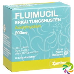 Fluimucil Erkältungshusten Lingual Tabletten 200mg 20 Stück