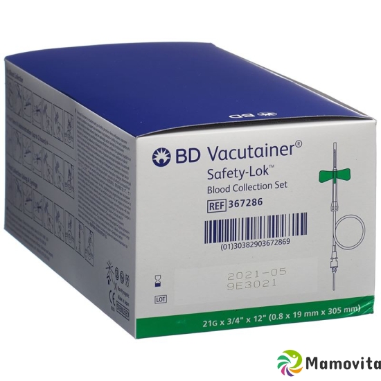 Vacutainer Blutentnah Set 21gx3/4 Grün Lang 50 Stück buy online