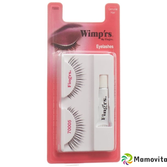 Fingrs Echthaar Wimpern Schwarz 005 2 Stück buy online