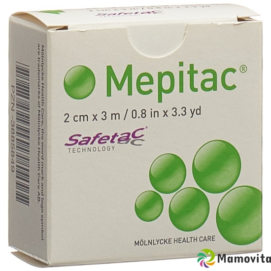 Mepitac Safetac fixation bandage 2cmx3m silicone buy online