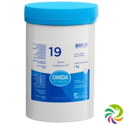 Omida Schüssler No19 Cupr Arsen Tabletten D 12 1000g