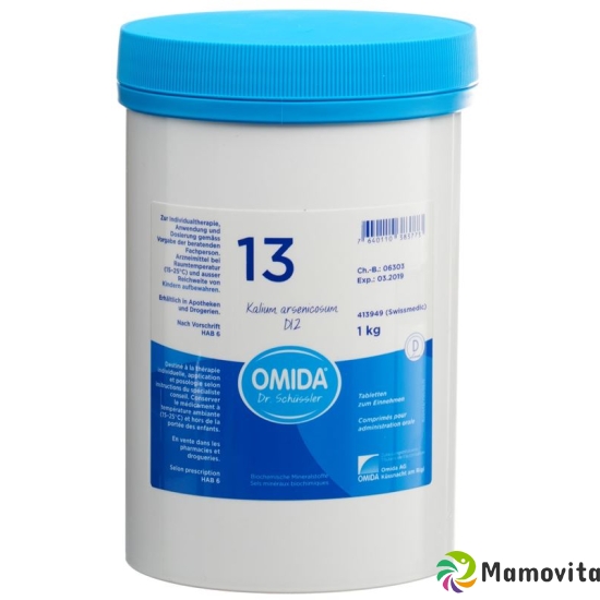 Omida Schüssler No13 Kal Arsen Tabletten D 12 1000g buy online