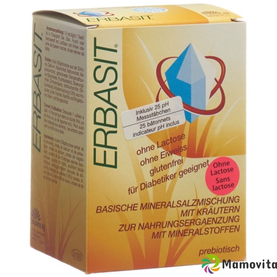 Erbasit basische Mineralsalz-Mischung mit Kräutern ohne Lactose Glas 240g buy online