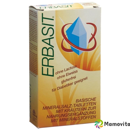 Erbasit basische Mineralsalz-Tabletten mit Kräutern ohne Lactose 90 Stück buy online