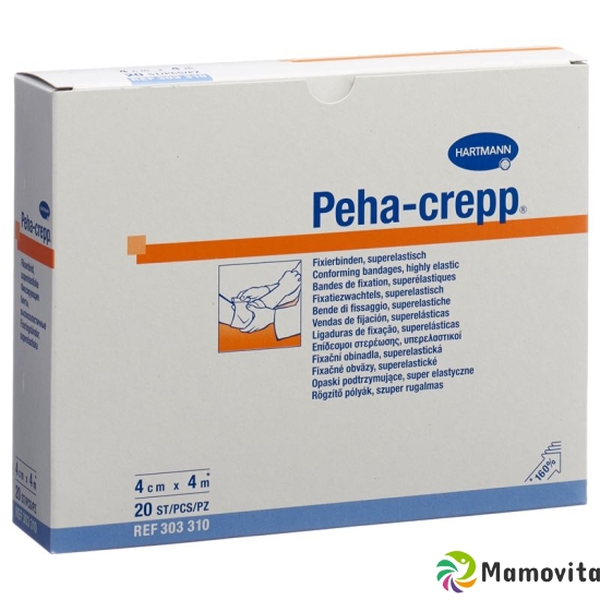 Peha Crepp S Kreppbinde 4mx4cm Weiss 20 Stück buy online