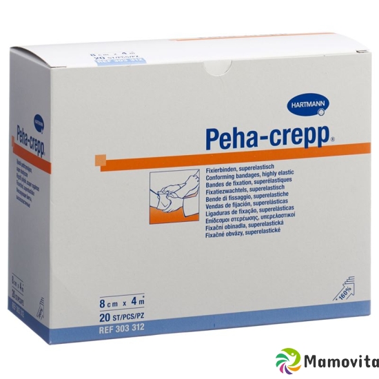 Peha Crepp S Kreppbinde 4mx8cm Weiss 20 Stück buy online