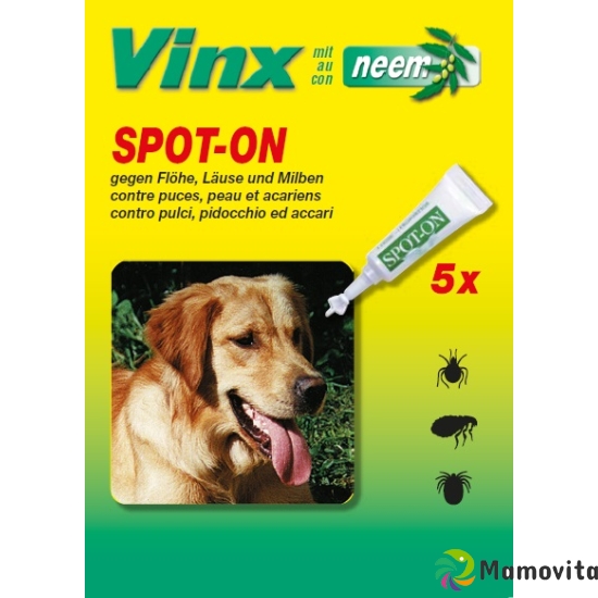 Vinx Bio Spot On Tropfen mit Neem Hund 5x 1ml buy online