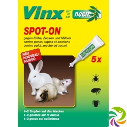 Vinx Bio Spot On Tropfen mit Neem Nager 5x 1ml