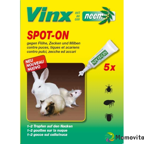 Vinx Bio Spot On Tropfen mit Neem Nager 5x 1ml buy online