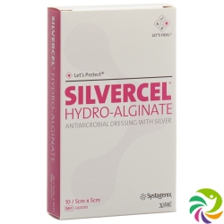 Let’s Protect Silvercel Hydroalginat Wundverband 5x5cm 10 Stück