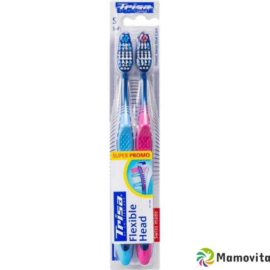 Trisa Flexible Head Toothbrush Duo Soft buy online