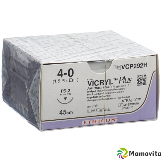 Vicryl Plus 45cm Ungefaerbt 4-0 Fs-2s 36 Stück buy online