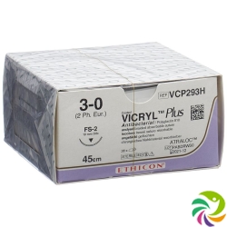 Vicryl Plus 45cm Ungefaerbt 3-0 Fs-2 36 Stück