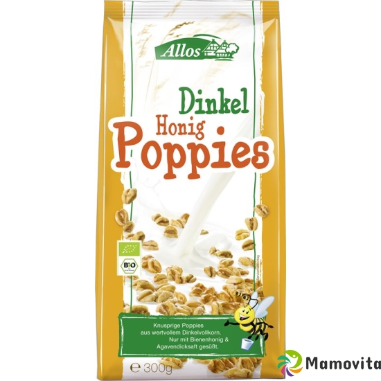 Allos Dinkel Honig Poppies Bio Beutel 300g buy online