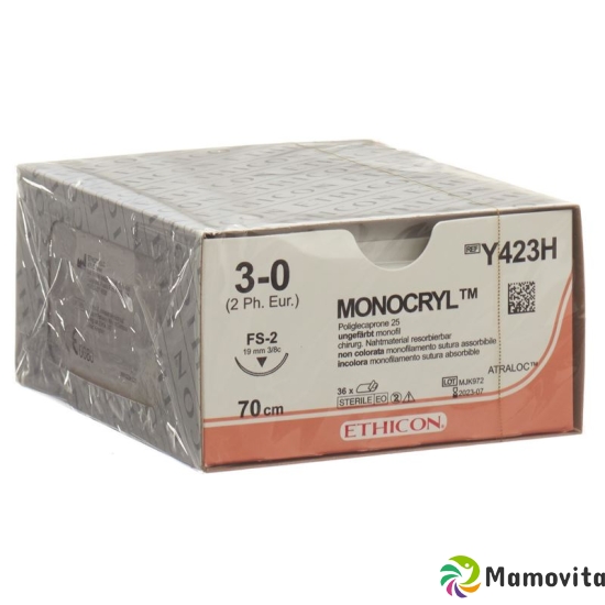 Monocryl 70cm Ungefaerbt 3-0 Fs-2 36 Stück Y423h buy online