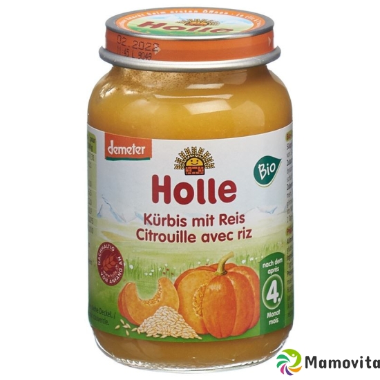 Holle Pumpkin with Rice from the 4th month organic 190g buy online