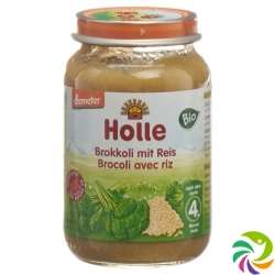 Holle Broccoli with wholegrain Rice from the 4th month Bio 190g