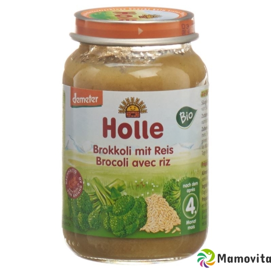 Holle Broccoli with wholegrain Rice from the 4th month Bio 190g buy online