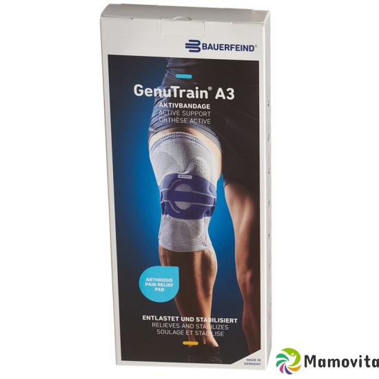 Bauerfeind GenuTrain A3 Aktivbandage Knie Grösse 1 Rechts Titan buy online