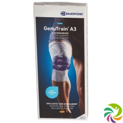 GenuTrain A3 Aktivbandage Knie Grösse 1 Links Titan