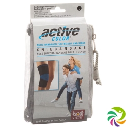 Bort Aktive Color Kniebandage Grösse XL +42cm Schwarz