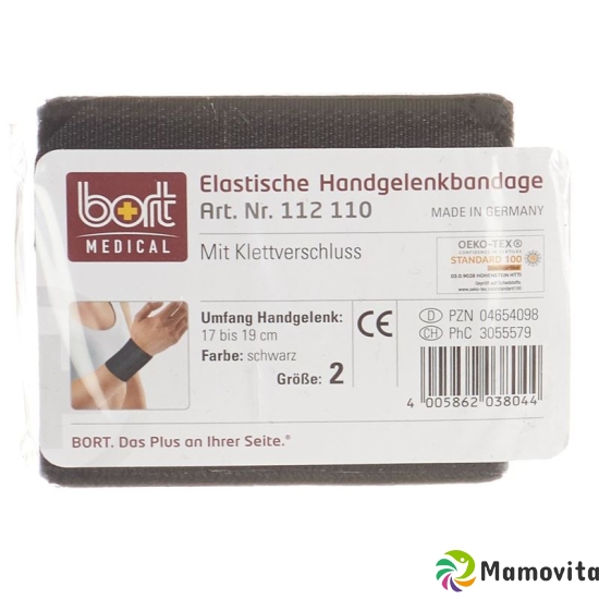 Bort Handgelenkbandage Velcro 8cm -22cm Grösse 3 Schwarz buy online