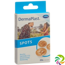 Dermaplast Spots Rund Hautfarbig 20 Stück