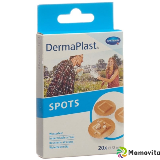 Dermaplast Spots Rund Hautfarbig 20 Stück buy online