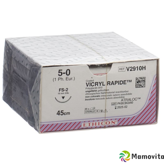 Vicryl Rapid 45cm Ungefaerbt 5-0 Fs-2 36 Stück buy online