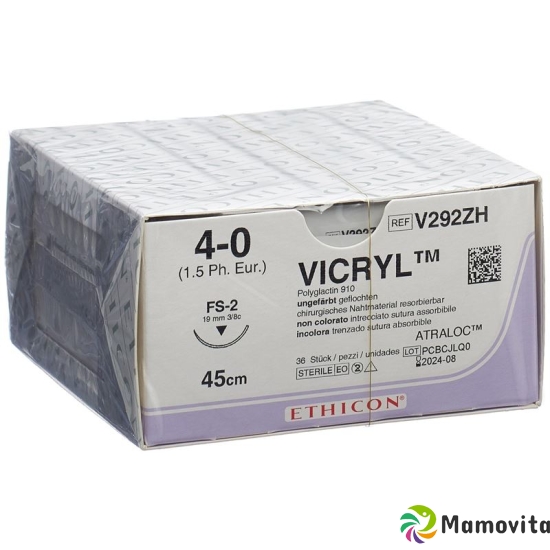 Vicryl 45cm Ungefaerbt 4-0 Fs-2 36 Stück buy online