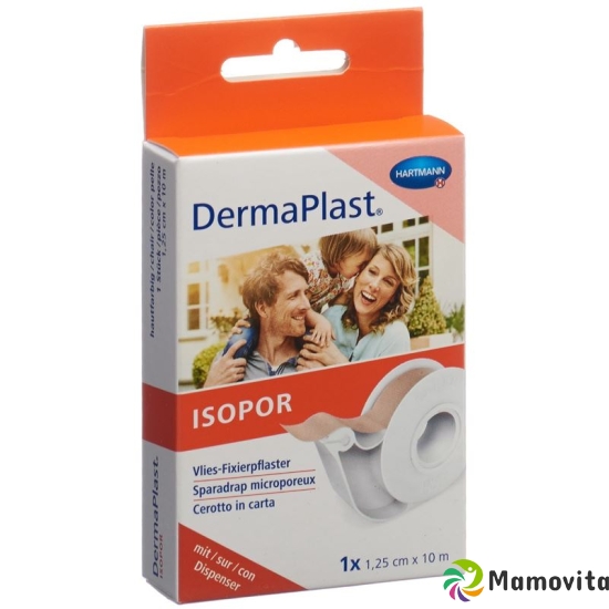 Dermaplast Isopor Fixierpflaster 10mx1.25cm Hautfarbig mit Dispenser buy online