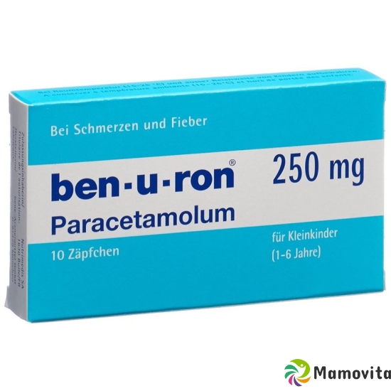 Ben-u-ron Supp 250 mg Child 10 pcs buy online