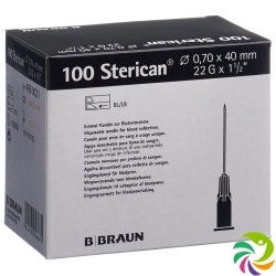 Sterican Nadel 22g 0.70x40mm Schwarz Luer 100 Stück