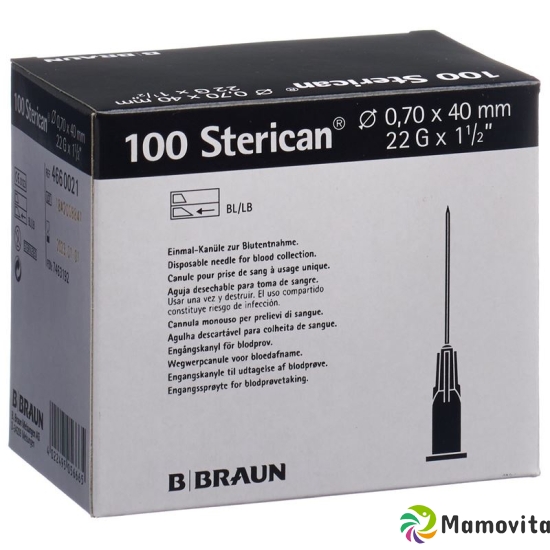 Sterican Nadel 22g 0.70x40mm Schwarz Luer 100 Stück buy online