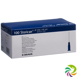 Sterican Nadel 23g 0.60x80mm Blau Luer 100 Stück