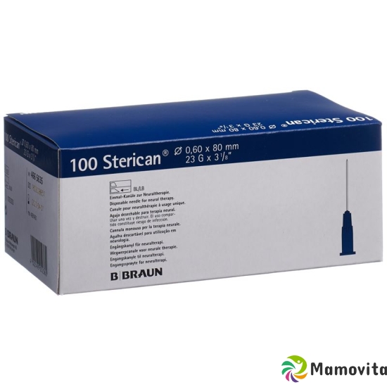 Sterican Nadel 23g 0.60x80mm Blau Luer 100 Stück buy online