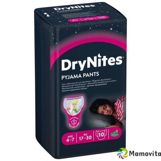 Huggies Drynites Nachtwindeln Girl 4-7 Jahre 10 Stück buy online