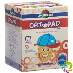 Ortopad Occlusionspflast Medium Boys 2-4j 50 Stück