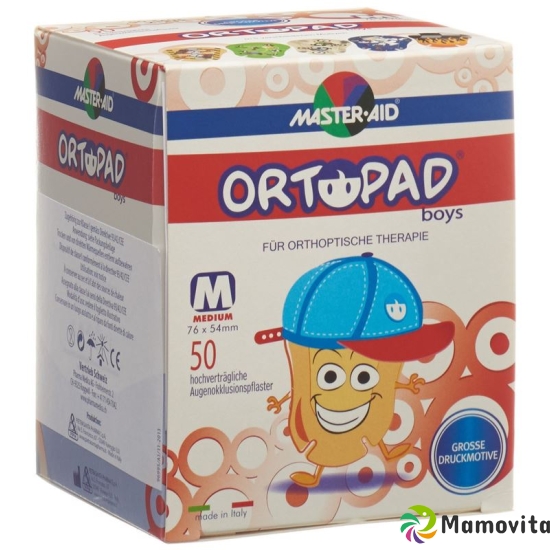 Ortopad Occlusionspflast Medium Boys 2-4j 50 Stück buy online