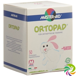 Ortopad Occlusionspflast Medium Weiss 2-4j 50 Stück