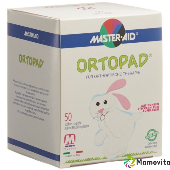 Ortopad Occlusionspflast Medium Weiss 2-4j 50 Stück buy online