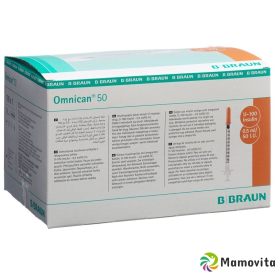 Omnican Insulin 50 0.5ml 0.3x12mm G30 Single 100 X buy online