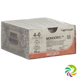 Monocryl 45cm Ungefaerbt 4-0 P-3 Multip 36 Stück