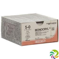 Monocryl 45cm Ungefaerbt 5-0 P-3 Multip 36 Stück