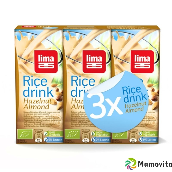 Lima Rice Drink Haselnuss Mandel 3x 200ml buy online