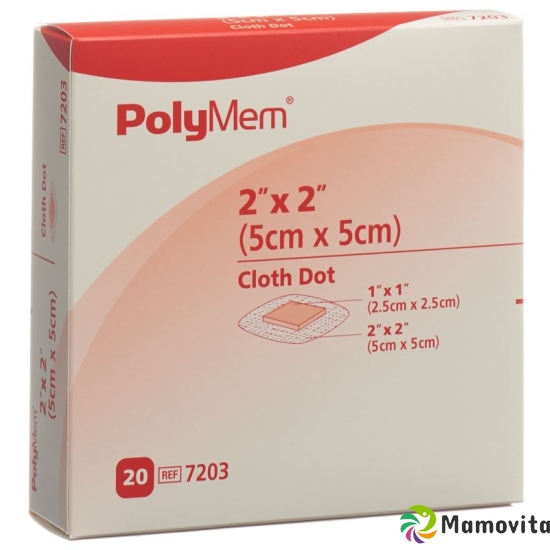 Polymem Adhesive Wundverband 5x5cm Vlies Steril 20 X buy online