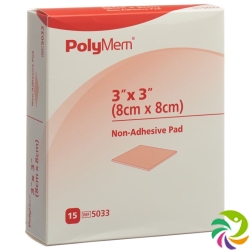 Polymem Wundverband 8x8cm Non Adhesive Steril 15 X