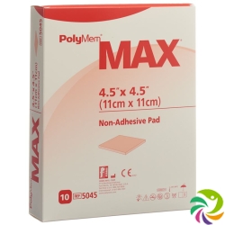 Polymem Max Superabsorber 11x11cm Non Adh St 10 X